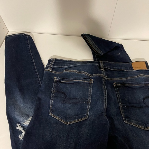 American Eagle High Waisted Skinny Jeans Size 12 - Picture 3 of 4